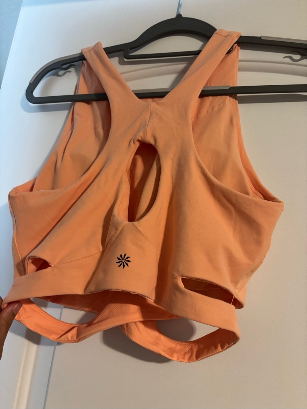 Athleta Peach Orange Cropped Tank Top - Picture 2 of 2
